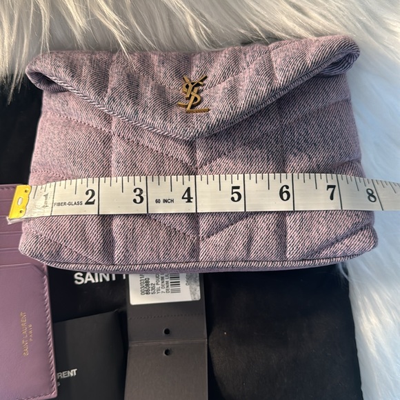 Brandnew YSL pouch puffy denim - Picture 7 of 12